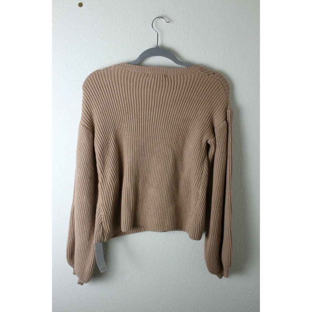 Marju Nordstrom Beige Long Sleeve Knit Sweater‎ Sz Small NWT
